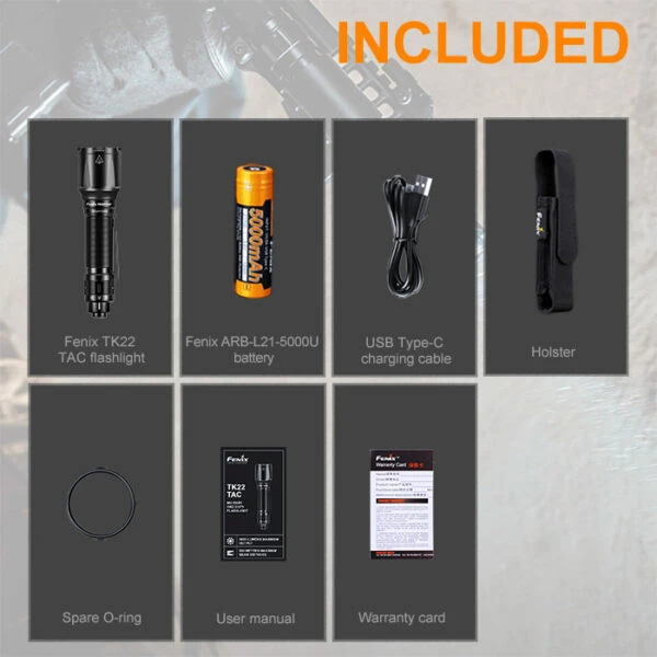 Wholesale ๐ Bright Flashlights Fenix TK22 TAC Flashlight | Authorized Distributor ๐ 6 Wholesale ๐ Bright Flashlights Fenix TK22 TAC Flashlight | Authorized Distributor ๐ - Image 5