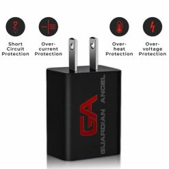 Discount 🛒 Accessories Guardian Angel ACC-ACA-C Charging Adapter With USB-C Cable 🧨 -Brightguy Online Shop Guardian Angel ELT AC C Charging Adapter 1 600x600 1