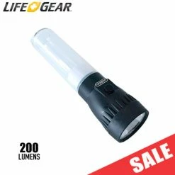 Hot Sale 😍 Boating Flashlights Life Gear® Ar-Tech Flashlight + Lantern | 200 Lumens 🎉