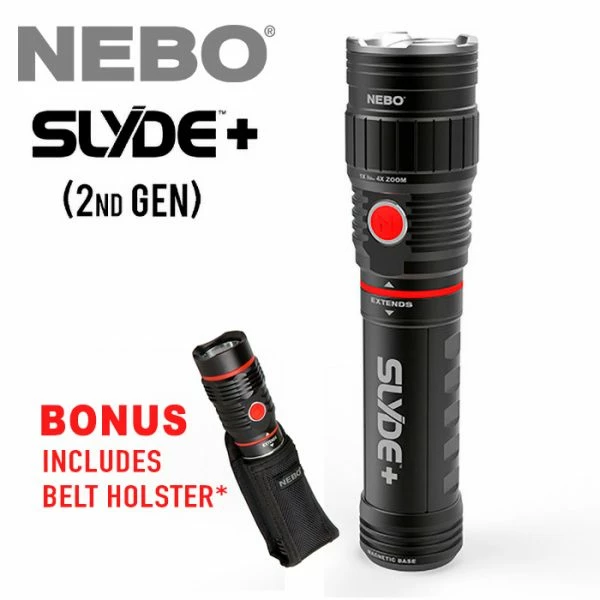 Promo 🔥 Automotive Repair Flashlights NEBO Slyde Plus 2nd Generation | 400 Lumens | Bonus Belt Holster ❤️ 3 Promo 🔥 Automotive Repair Flashlights NEBO Slyde Plus 2nd Generation | 400 Lumens | Bonus Belt Holster ❤️