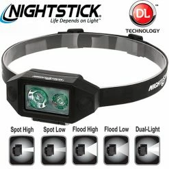 Discount 🌟 Automotive Repair Flashlights Nightstick Low Profile Dual Light Headlamp NSP-4614B 🌟
